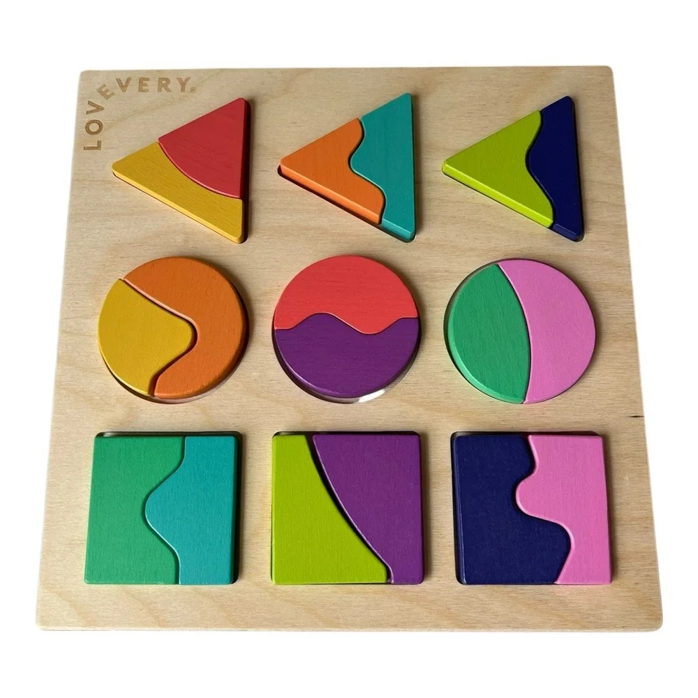 LOVEVERY Land And Sky Two-Part Puzzle Board Free Spirit Play Kit Toy Learning